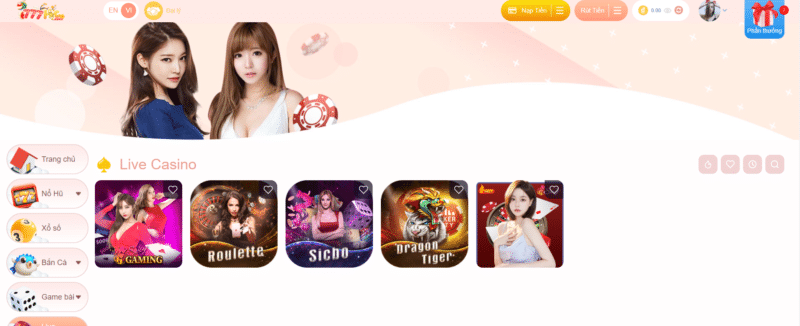 Casino 777loc - Sảnh chơi cá cược trực tuyến hàng đầu