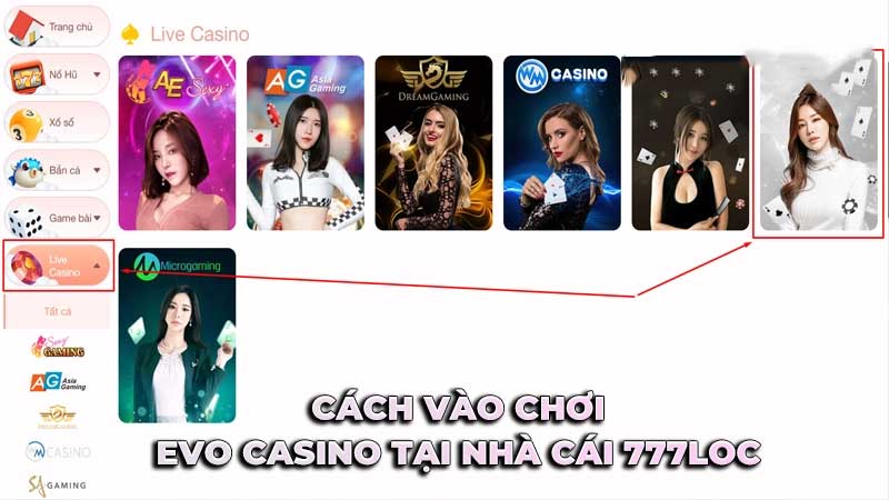 EVO Casino - Khám Phá Sảnh Game Đỉnh Cao